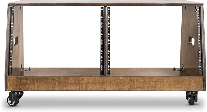 Sound Town DIY 2 x 8U Slanted Studio Rack - Image 2