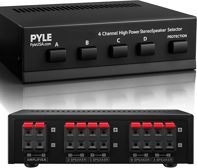 Pyle 4-Zone Speaker Selector Switch by PyleUSA