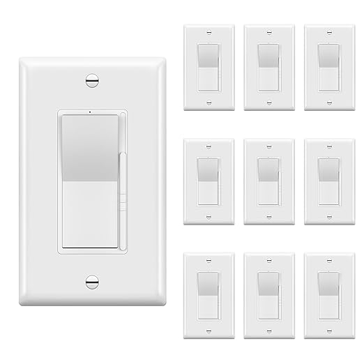 TOPGREENER Digital Dimmer Paddle Light Switch by TOPGREENER