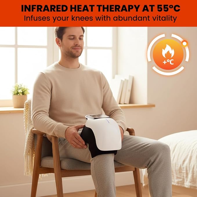 ROVIA 2026 New Portable Comfort Electric Knee Massager, 3-in-1 Rechargeable - Image 4