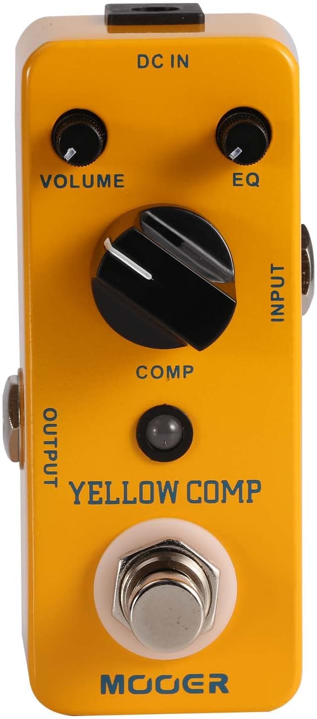 MOOER Yellow Compressor Comp guitar pedal bass compressor, True Bypass guitar by MOOER