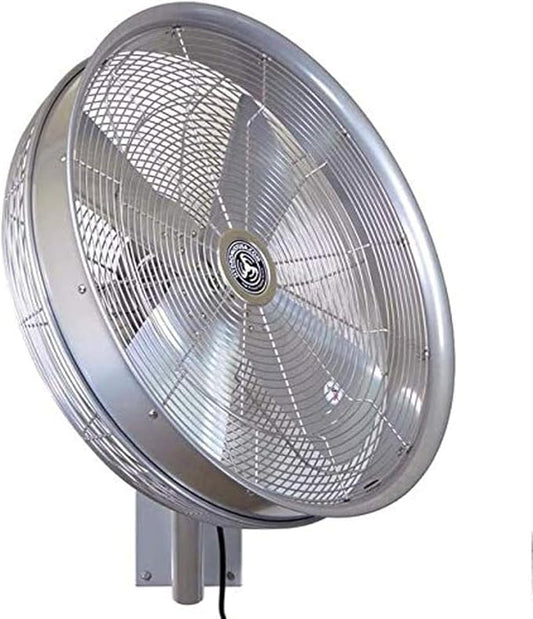 Hydromist Oscillating Wall Mounted Outdoor-Rated Fan, 3-Speed Control on Cord by HydroMist