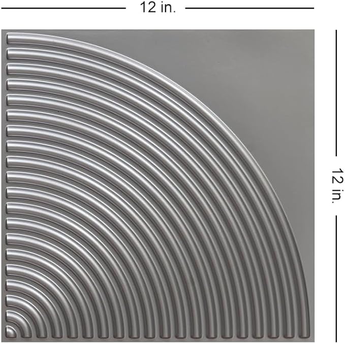 From Plain To Beautiful In Hours 9002 Arc Swell PVC 12 in x 12 in Peel and - Image 2