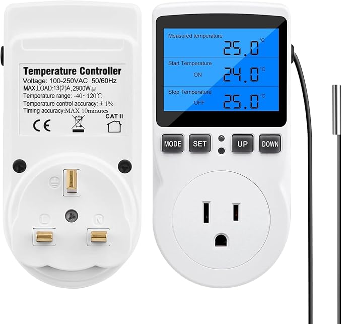 Diymore Digital Thermostat Temperature Controller Electric Digital RV - Image 7
