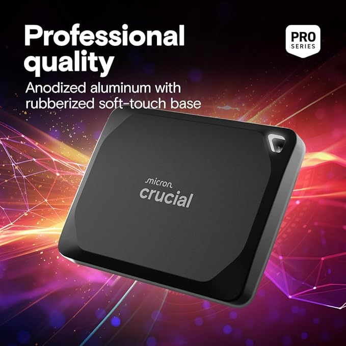 Crucial X10 Pro 1TB Portable SSD, 2000MB/s Write, 3.2 USB-C, External Solid - Image 6