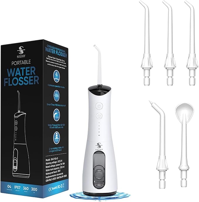 SOLIHY Cordless Water Flosser, Water Dental Flosser, Rechargeable Irrigation - Image 7