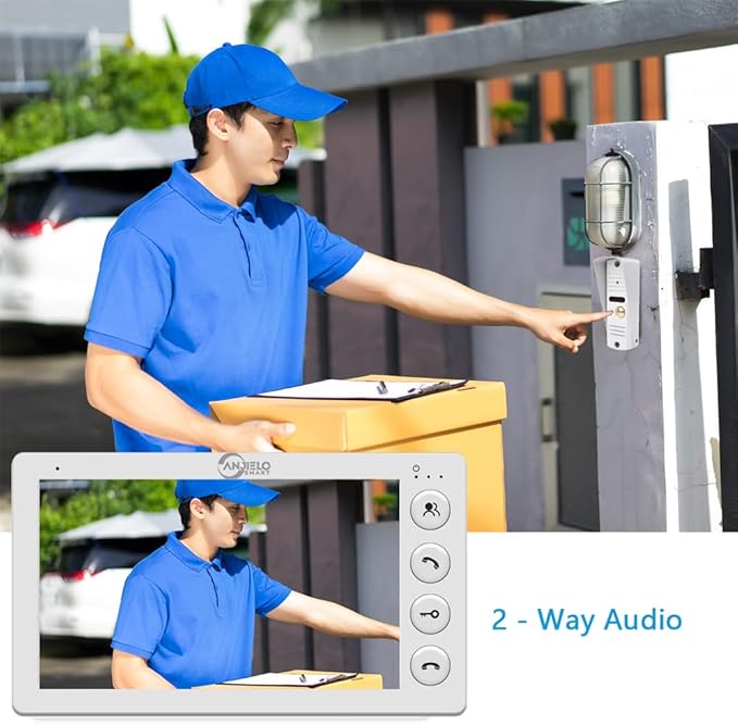 Video Intercom doorbell System, Video doorphone kit, Support 2 Way Audio - Image 2