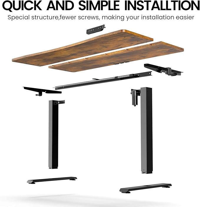 Veken 55 x 28 Inch Electric Standing Desk - Image 7