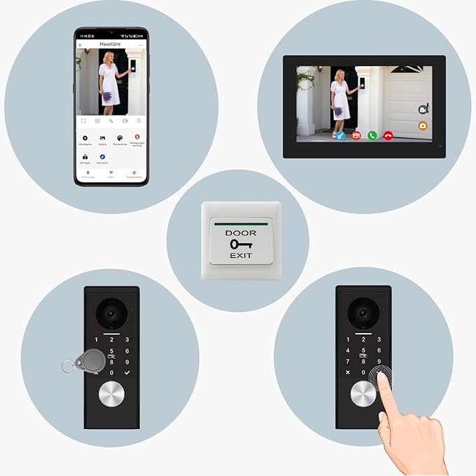 KeonBell Video Door intercom 2-Wired, doorbell withCamera, Full HD Camera - Image 8