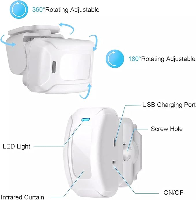 HENDUN Add -on Motion Sensor, Extra Transmitter - Image 4