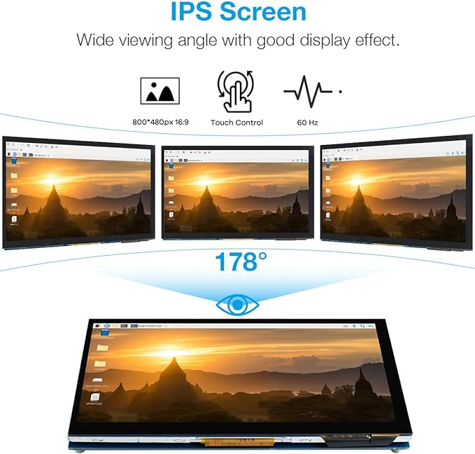 Hosyond 7 Inch Touchscreen IPS DSI Display Compatible - Image 4