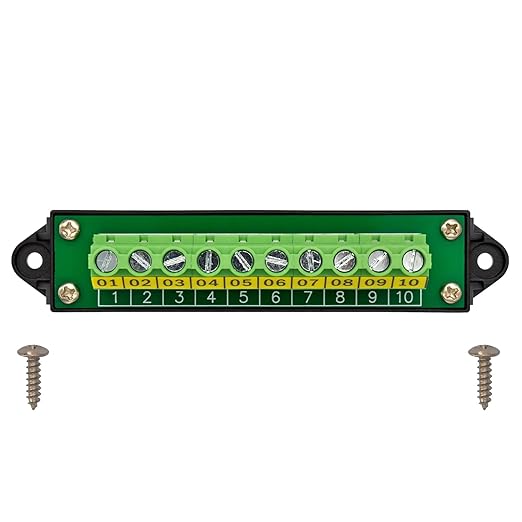 30Amp 300V 1x10 Position Terminal Block Distribution Module. OONO D-1661GP - Image 3