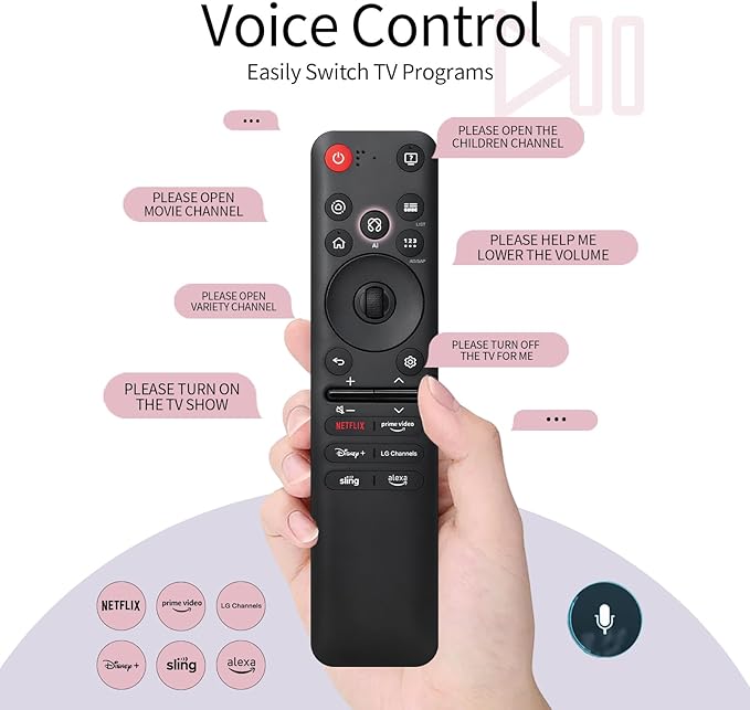 Replacement for LG MR25GA Magic Remote AKB76046602, Voice Control & Pointer - Image 3