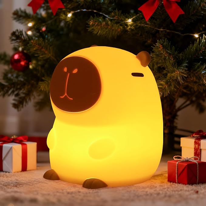 Rytinazzz Capybara Night Light, 50-Hour Battery & Pat Control, Squishy Animal by Rytinazzz