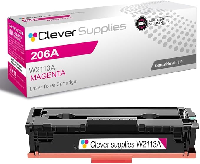 CS Replacement Compatible with HP Color Pro MFP M283fdw Toner Cartridge W2113A by CleverSupplies