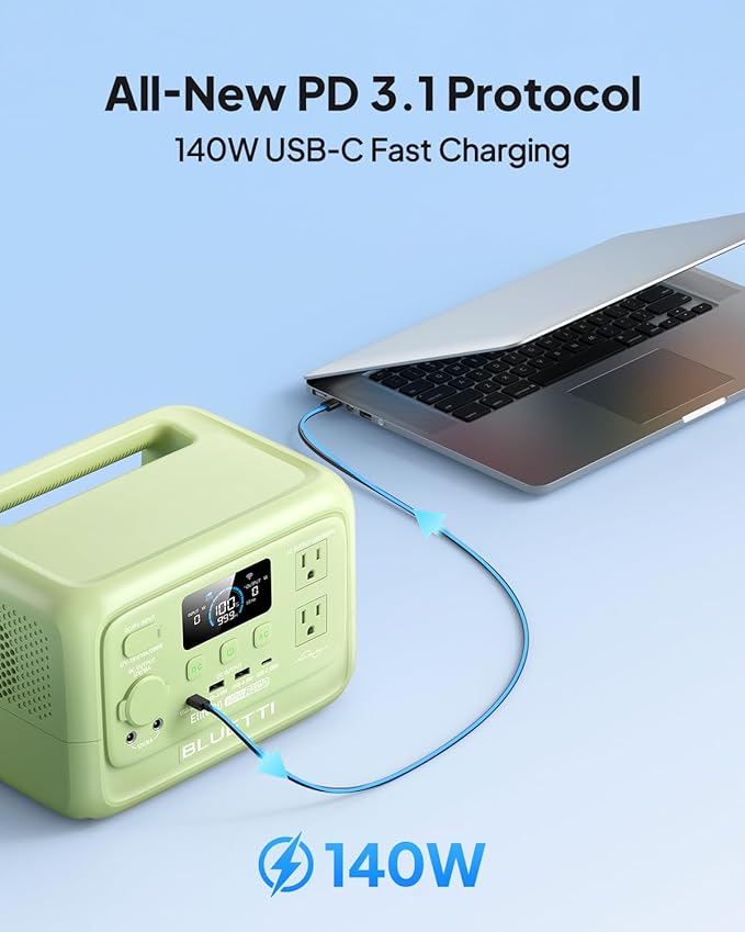 BLUETTI Elite 30 V2 Portable Power Station, 288Wh LiFePO4 Battery - Image 5