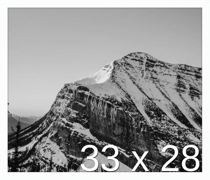 Frame It Easy 33 x 28 White Wood Frame by FrameItEasy