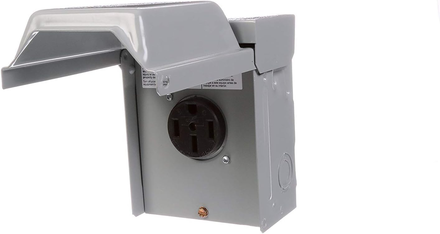 Talon LGP1S 50-Amp Enclosed, Outdoor Rated, Receptacle