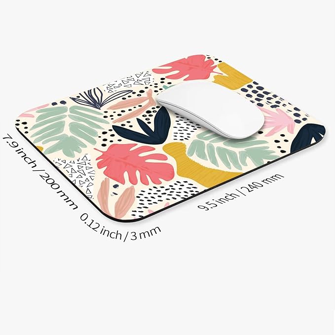 Armanza Square Mouse Pad Tropical Plants, Personalized Premium-Textured Custom - Image 2