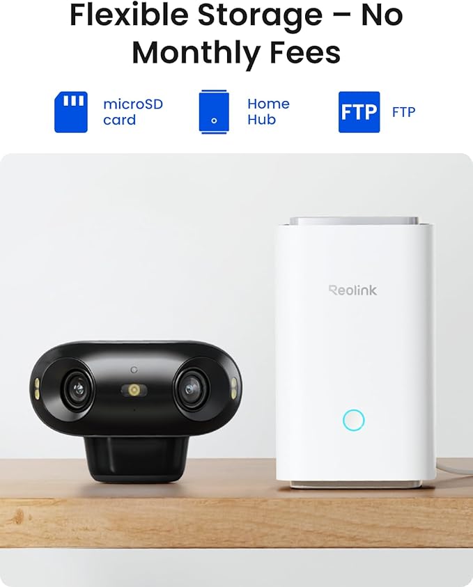REOLINK Argus 4 Pro Black, 4K Dual-Lens 180° Solar Security Cameras Wireless - Image 8
