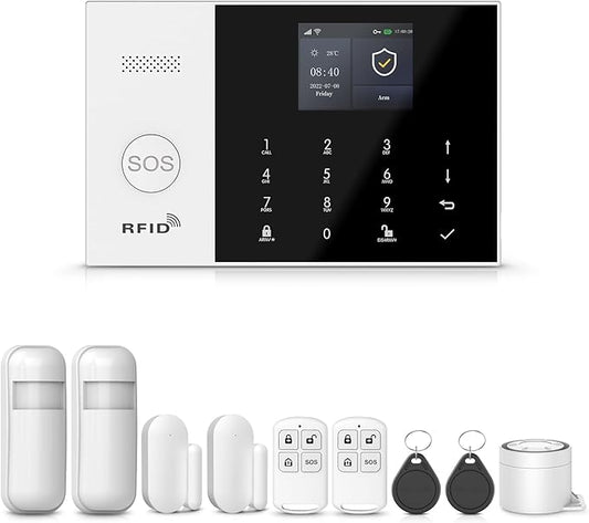 LWOHSI Smart Home Alarm, GSM 4G/WiFi Home Security Systems by LWOHSI
