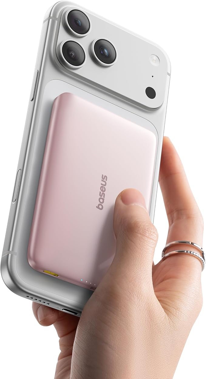 Baseus Picogo Magsafe Portable Charger, Qi2 Certified 0.5" Ultra Slim 15W by Baseus