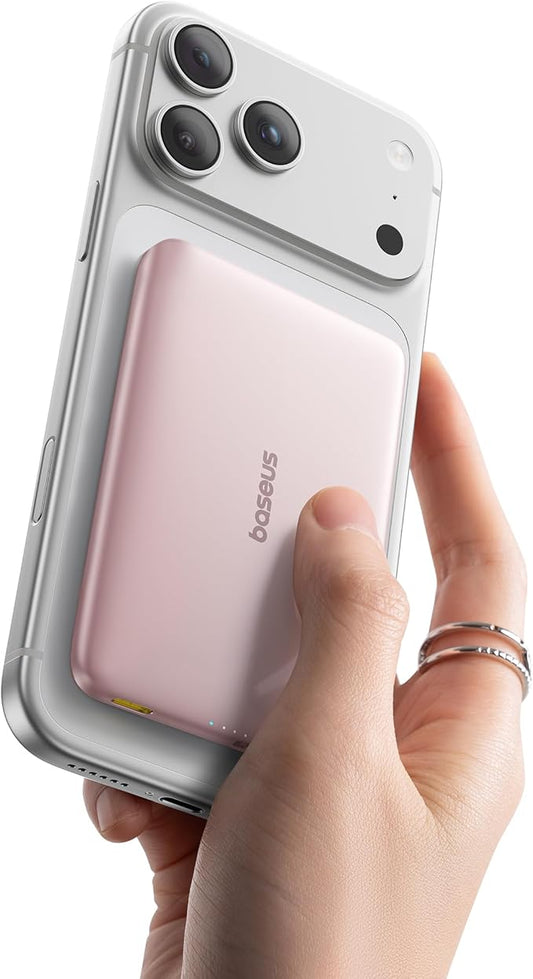 Baseus Picogo Magsafe Portable Charger, Qi2 Certified 0.5" Ultra Slim 15W by Baseus