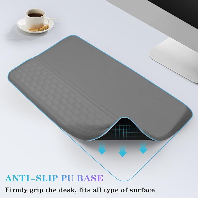Computer Keyboard Stand with Wrist Rest, Ergonomic Tilted Keyboard Holder - Image 5