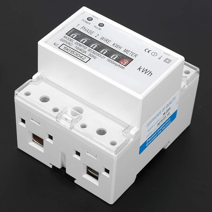 DDM75S Electric Meter, Single Phase 4P Din Rail Energy Meter LED Electricity - Image 6