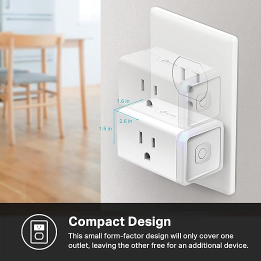 Kasa Smart Plug Mini 15A, Apple HomeKit Supported, Smart Outlet Works - Image 6