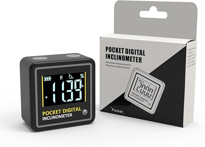 KNINE OUTDOORS Mini Digital Angle Finder 4-side Strong Magnetic Angle Gauge by KnineOutdoors