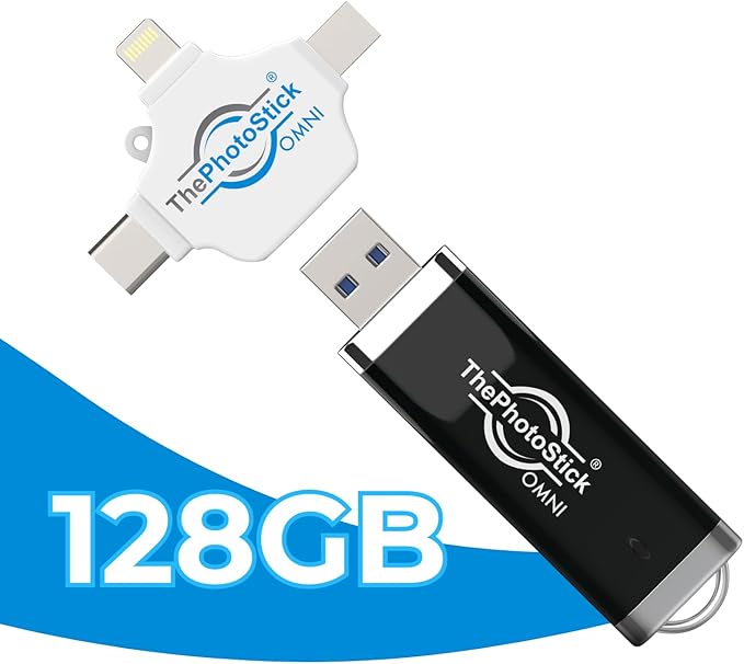 ThePhotoStick® Omni 128GB USB Flash Drive & Memory Stick – Photo & Video Backup - Image 9