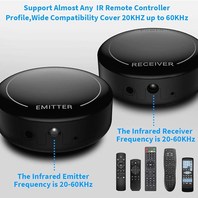 Fourair Infrared Wireless IR Repeater Long Range 500 Feet and IR Remote Control - Image 3