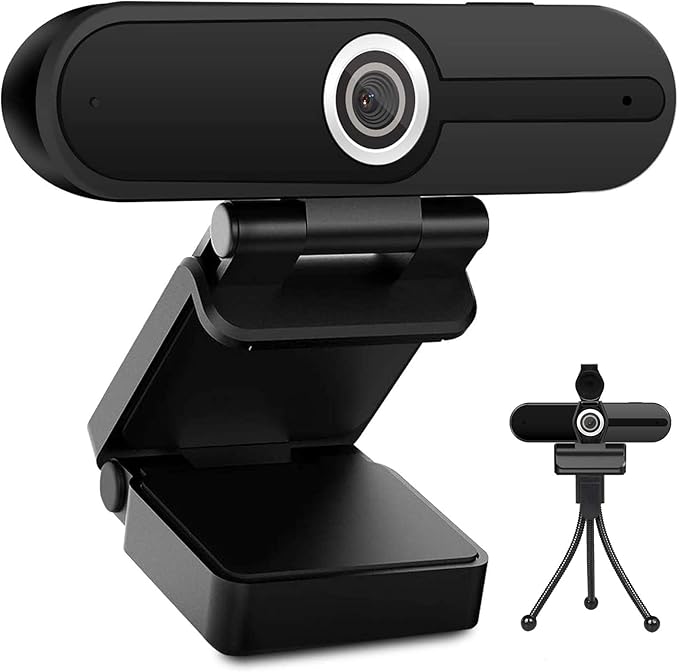 UHD 4K Webcam with Microphone: 8MP USB Computer Web Camera with Privacy Shutter by ToLuLu