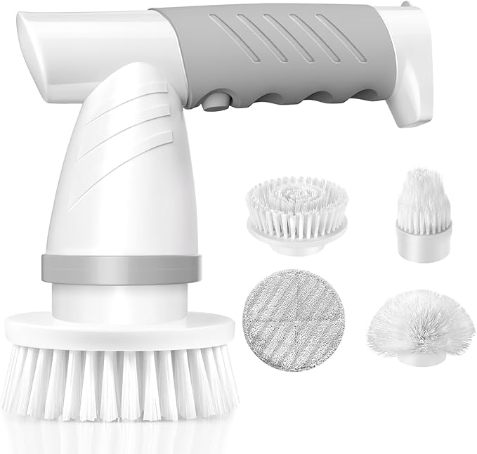 Electric Spin Scrubber, Bathroom Shower Electric Scrubber by IEZFIX-US