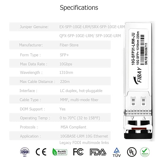 OPSTRAN 10GBASE-LRM SFP+ Optical Transceiver Module Compatible - Image 4