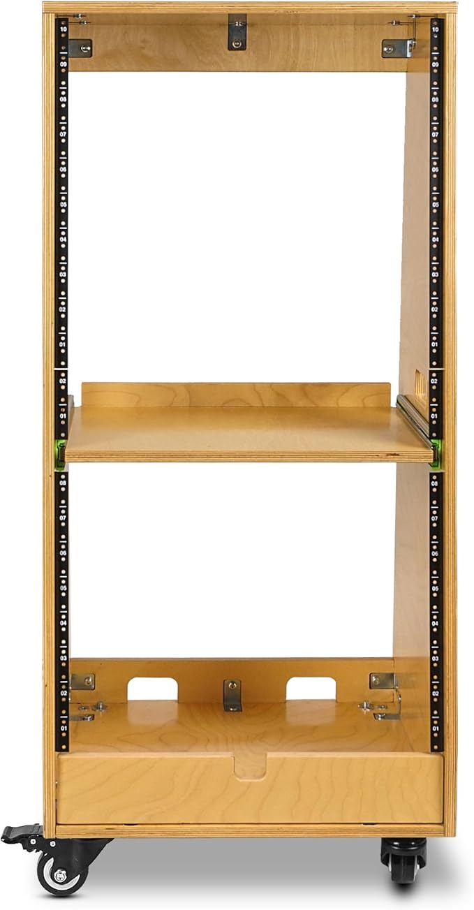 Sound Town DIY Slanted 20U Studio Rack, - Image 3
