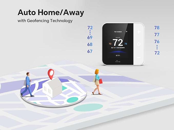 vine Smart Thermostat for House, WiFi Thermostats for Home Compatible - Image 7