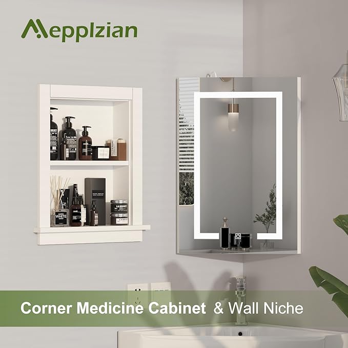 Recessed Medicine Cabinet for Bathroom Niche for Shower Wall for Bedroom - Image 7