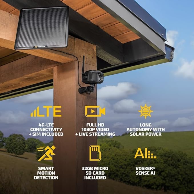 Vosker V300 Ultimate Farmers Pack Outdoor Security Camera - Image 3