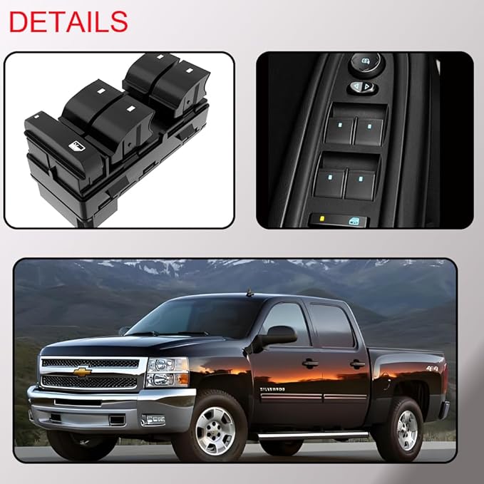 Power Window Master Control Switch Front Left Driver Side fit - Image 7
