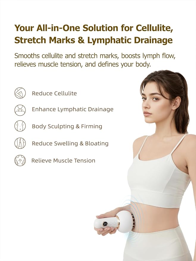 Lymphatic Drainage Massager & Anti Cellulite Massage Tool, Helps Reduce Stretch - Image 2