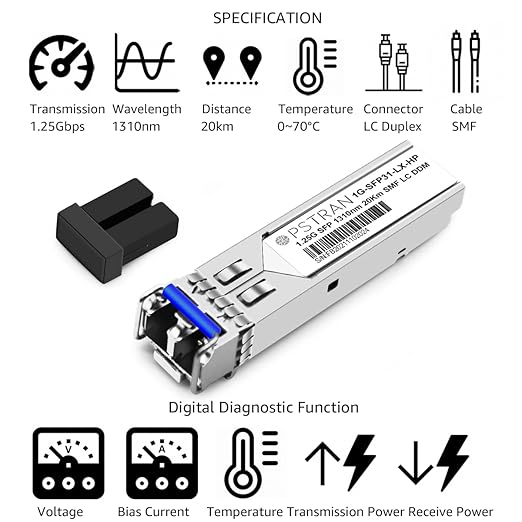 OPSTRAN 1000BASE-LX/LH SFP Optical Transceiver Module Compatible - Image 2