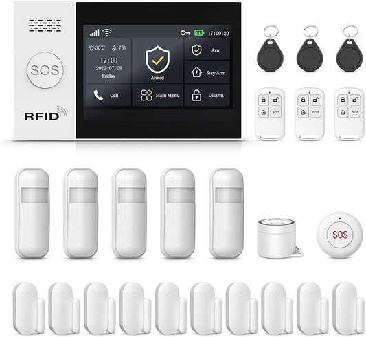 Wireless Alarm System, Motion Detector, Door Alarm Sensors, Remote by PGST