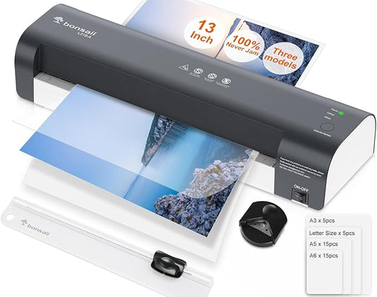 Bonsaii Laminator, 13 Inch 7-in-1 Thermal Laminator Machine by bonsaii