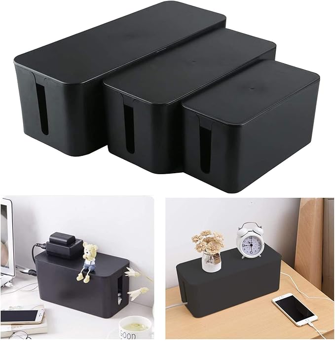 YaeCCC Cable Management Organizer Box Power Strips Hider Power Cords Hider - Image 6