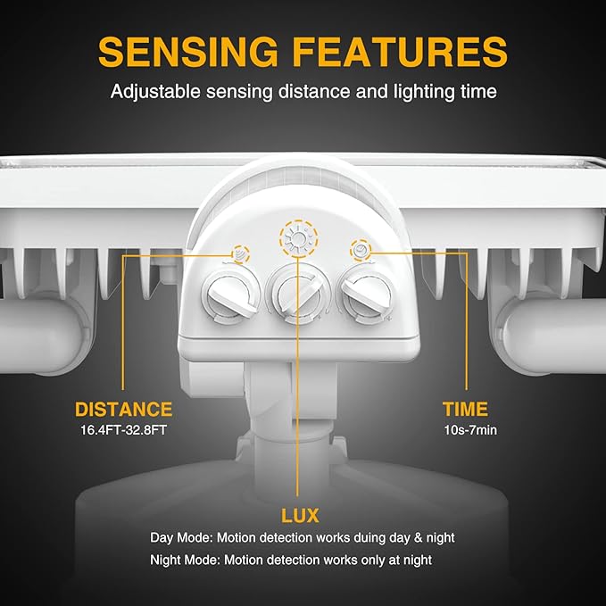 Onforu 100W LED Security Lights Motion Sensor Light Outdoor, 9000LM Ultra Bright - Image 5