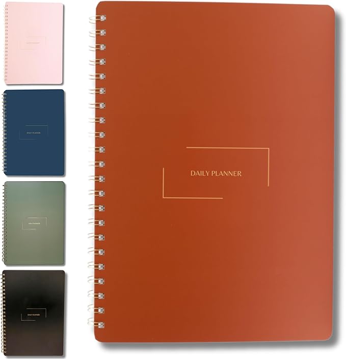 | Durable & Sleek | Undated Daily and Weekly Planner | 8.25" x 11.75" | To Do by MerelyHome