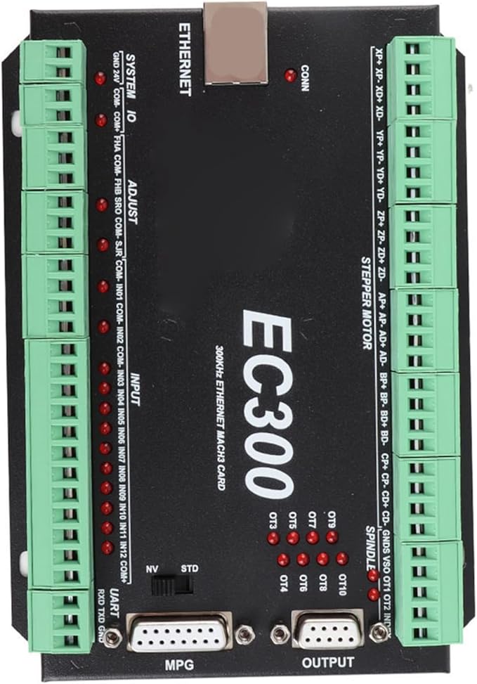 300 KHz Ethernet Motion Controller 6 Axis CNC Motion Control Board 24 VDC EC300 - Image 2