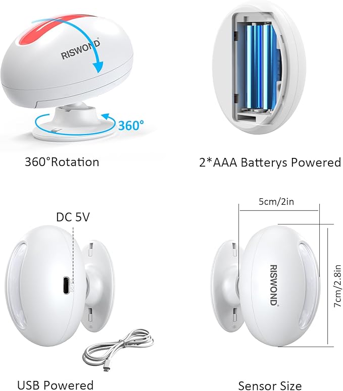 AMHEY Motion Sensor Door Chime, Wireless Motion Detector Alarm Indoor, Business - Image 6